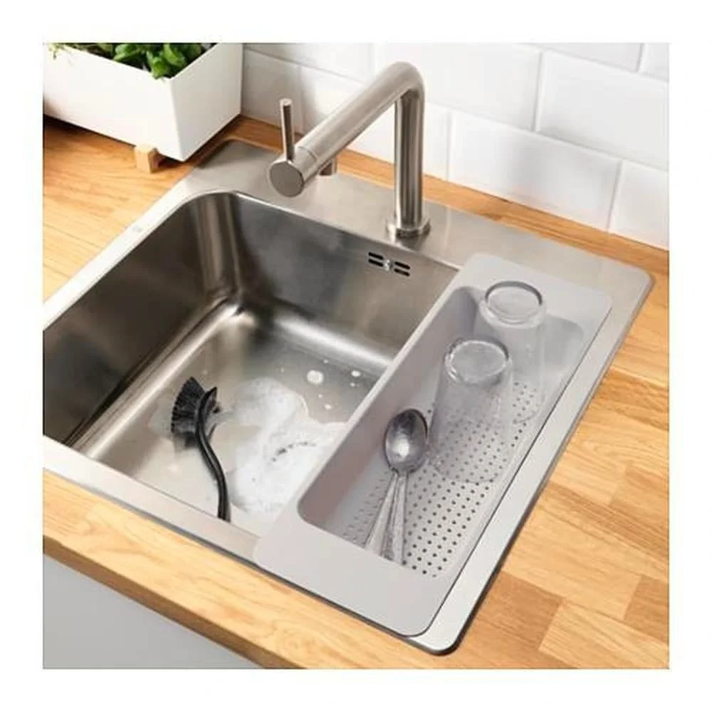 Ikea GRUNDVATTNET Colander Gray for Sink Dish Dryer New Discontinued 903.142.80